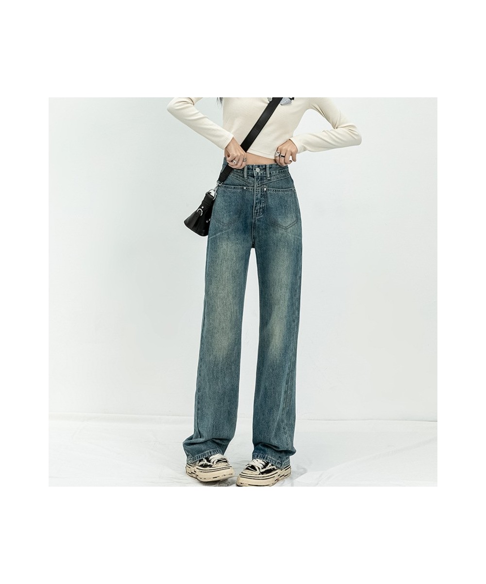 Vintage Jeans Woman High Waist Korean Fashion Straight Leg Jeans Women 2022 Streetwear Denim Women's Pants Y2k Female Clothin...