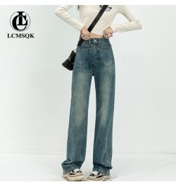 Vintage Jeans Woman High Waist Korean Fashion Straight Leg Jeans Women 2022 Streetwear Denim Women's Pants Y2k Female Clothin...