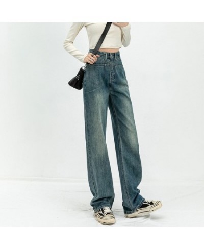 Vintage Jeans Woman High Waist Korean Fashion Straight Leg Jeans Women 2022 Streetwear Denim Women's Pants Y2k Female Clothin...