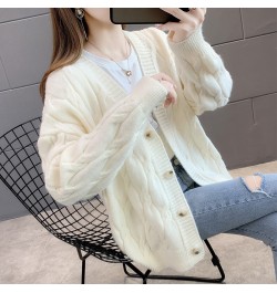 Women's Knitted Cardigan Sweater Loose Fashion New Autumn And Winter Western Style Casual Jacket Coat Women $42.42 - Sweaters