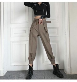 2023 Fashion Women Streetwear Cargo Pant Korean Style Wide Leg Elastic Waist Harem Pant Female Casual Loose Jogger Trouser $3...