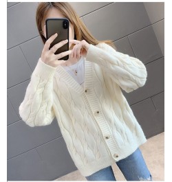 Women's Knitted Cardigan Sweater Loose Fashion New Autumn And Winter Western Style Casual Jacket Coat Women $42.42 - Sweaters