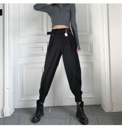 2023 Fashion Women Streetwear Cargo Pant Korean Style Wide Leg Elastic Waist Harem Pant Female Casual Loose Jogger Trouser $3...