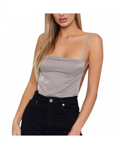 Womens Sexy Casual Holiday Suspenders Backless Solid Color Bellyband Vest Suspenders $61.60 - Underwear