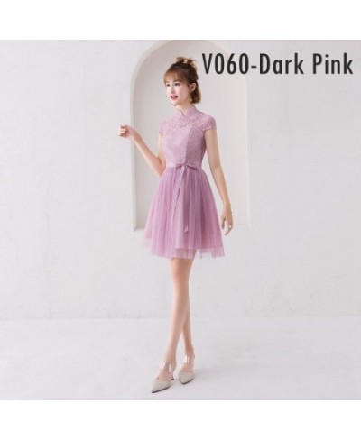 Pink Fairy Bridesmaid Dress A-Line Ball Gown Lace Tulle Short Prom Dress Wedding Party Sexy Dresses $39.80 - Dresses
