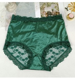 Plus Size Women Panties Sexy Lace Mesh Comfortable High Waist Satin Panties for Women Underwear Ladies Briefs of Large Size $...