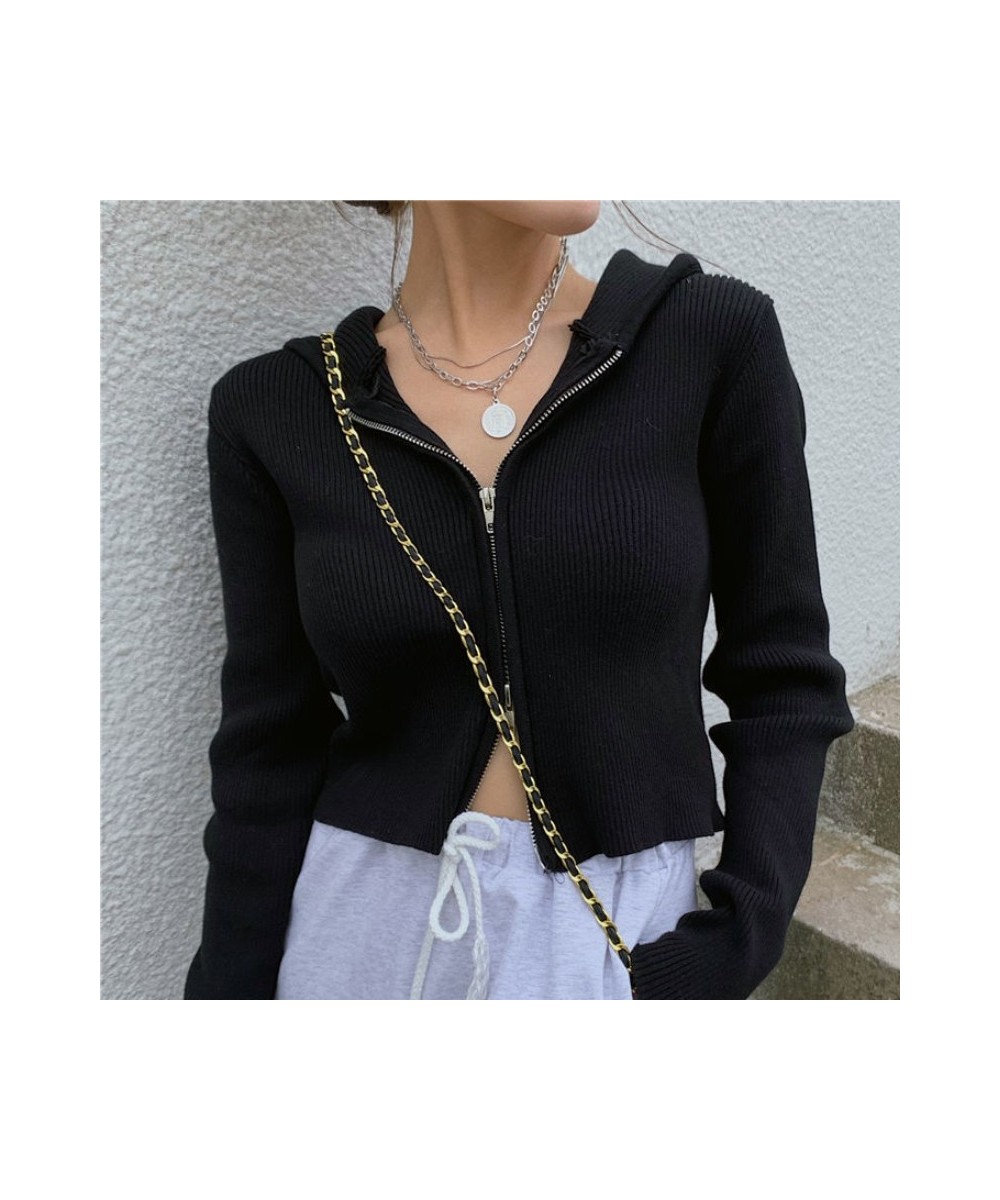 Basic Jackets Women Casual Sporty Slim Solid Official All-match Feminino Simple Design Daily Spring Ins Hooded Harajuku Retro...