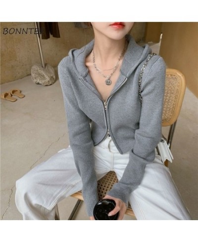 Basic Jackets Women Casual Sporty Slim Solid Official All-match Feminino Simple Design Daily Spring Ins Hooded Harajuku Retro...