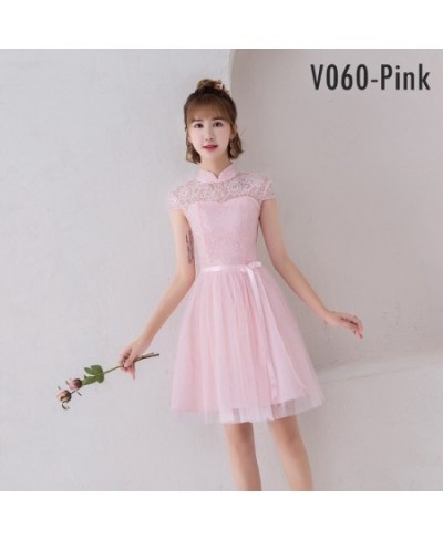 Pink Fairy Bridesmaid Dress A-Line Ball Gown Lace Tulle Short Prom Dress Wedding Party Sexy Dresses $39.80 - Dresses