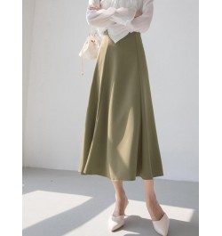 Skirt Women High Waist Midi Skirt Summer Elegant Women's Long Skirts Office Skirts Female Clothes Woman Fashion 2023 $40.86 -...