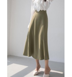 Skirt Women High Waist Midi Skirt Summer Elegant Women's Long Skirts Office Skirts Female Clothes Woman Fashion 2023 $40.86 -...