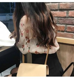 Blouses Women Ulzzang Summer Spring New College Fresh Floral Sun-proof Long Sleeve Femme Blusas All-match Vintage Lady Shirts...