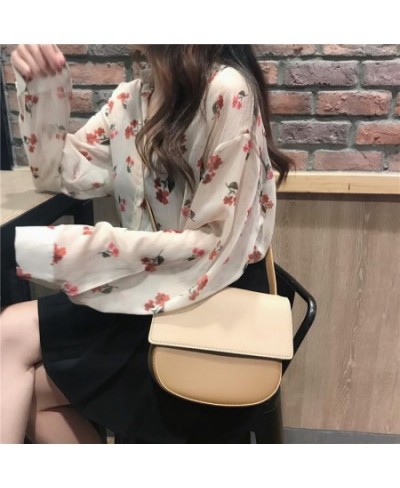 Blouses Women Ulzzang Summer Spring New College Fresh Floral Sun-proof Long Sleeve Femme Blusas All-match Vintage Lady Shirts...