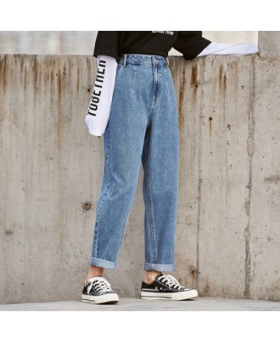 Jeans Women Spring New Loose Tapered Pants Thin Retro Hong Kong Style High Waist Pants Trendy Ins $44.77 - Jeans