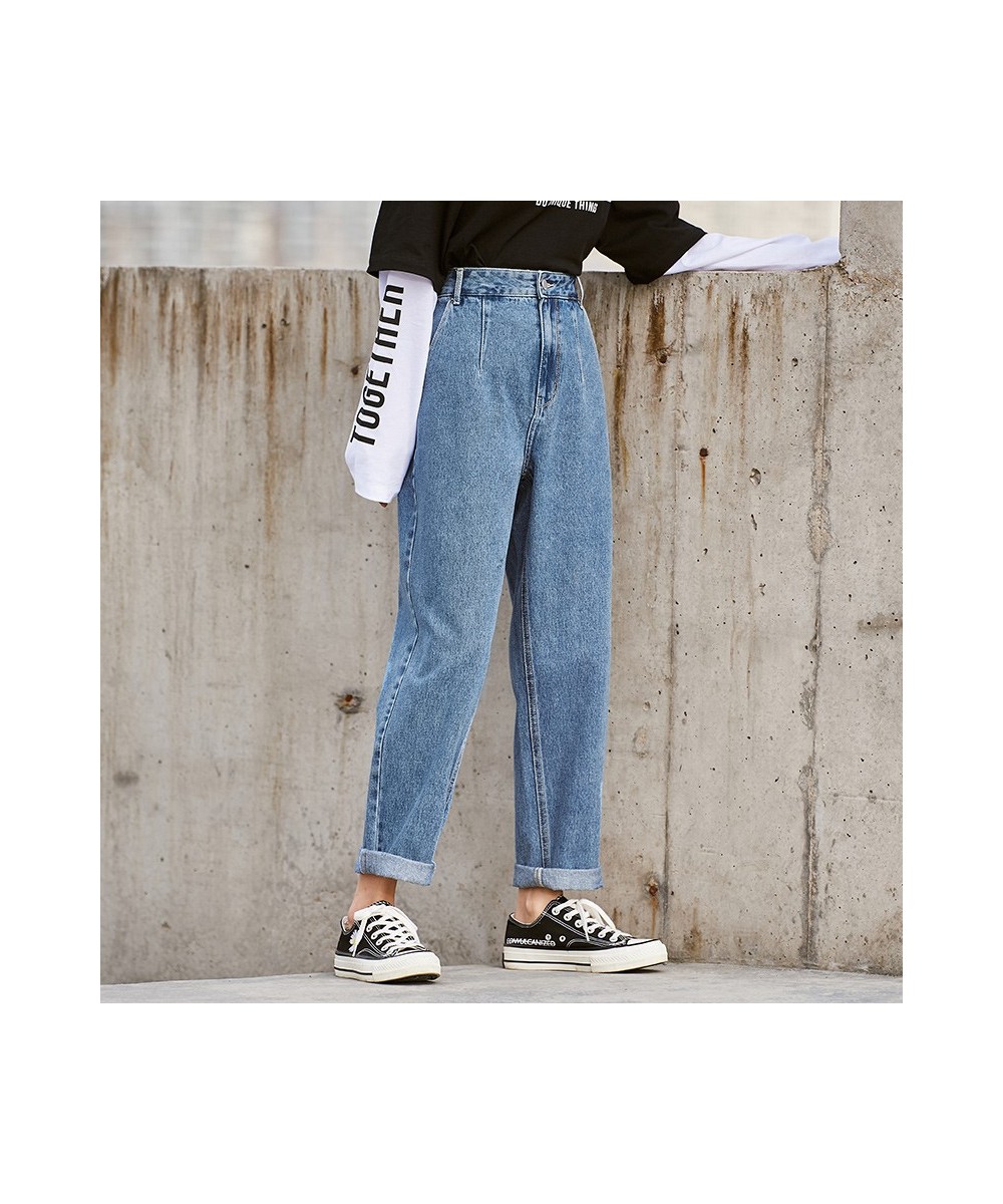 Jeans Women Spring New Loose Tapered Pants Thin Retro Hong Kong Style High Waist Pants Trendy Ins $44.77 - Jeans