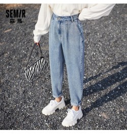 Jeans Women Spring New Loose Tapered Pants Thin Retro Hong Kong Style High Waist Pants Trendy Ins $44.77 - Jeans