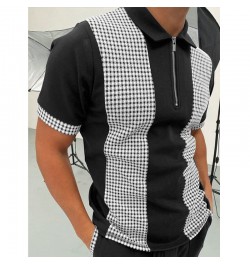 2023 Summer Fashion Men Polo Shirt Stripes Short Sleeve Man Polo Shirt Breathable Tops Slim Business Turn Down Collar $27.57 ...