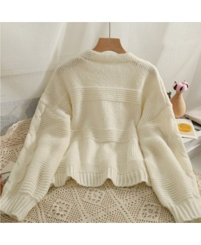 Sweaters Cardigan Female Strawberries 3D Embroidery Women Knitted Sweater Autumn Korean Sweet Kawaii V Neck Mujer Tops $40.77...