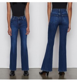 Women high waist elastic flared denim trousers 2023 new fashion slim lady jeans $80.68 - Jeans