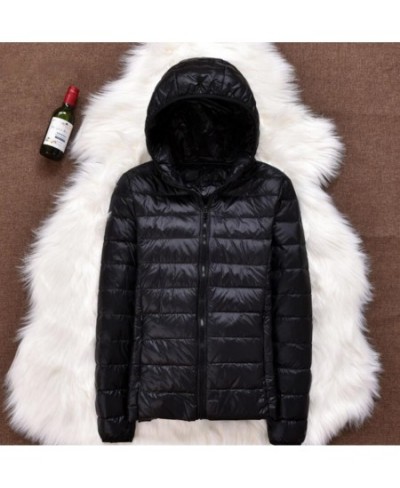 Woman Autumn winter Hooded Jacket high quality White Duck Down Coat Female Overcoat Ultra Light Solid Jackets Portable Parkas...