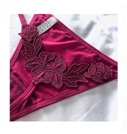 Floral Embroidered Sexy Panties Low Waist G String Temptation Thin Women Underwear Seamless Sex Hollow Out Briefs Thong $13.6...