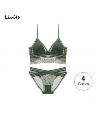 Lingerie Set For Women Bra Panties Padded Backless Wireless Lace Bralette Brassiere Underwear Sexy Casual SA1270 $34.71 - Und...