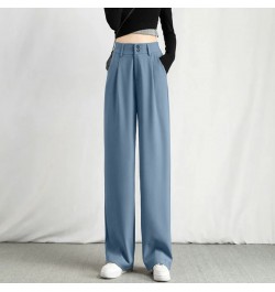 2023 Spring Summer Wide Leg Pants Women Casual High Waist Korean Fashion Office Ladies Elegant Black Straight Suit Trousers $...