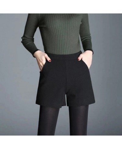 Women Pants Harem Pants Women's Woolen Pants Loose High Waist Ankle-Tied Trousers Pantalones De Mujer $31.59 - Bottoms