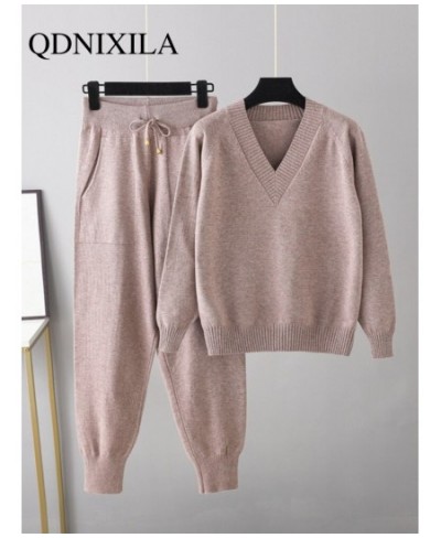 Autumn Winter Harem Pants Casual Women's Tracksuit Sweater Two Piece Sets Womens Outifits Pullover 2 Piece Sets Womens Outfit...