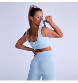 Ribbed Yoga Set Tracksuit Sportswear Ensemble Female 2 Pieces Women Gym Clothes Seamless Gym Workout Fitness Crop Top Legging...