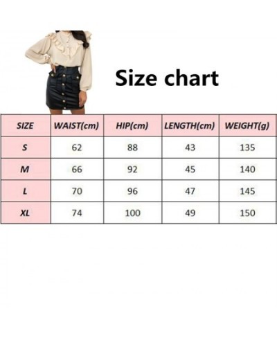 Fashion Sexy High waist Bandage PU leather Women Skirts Zipper Pencil Mini skirt Party Club Ladies Black skirt Streetwear $30...