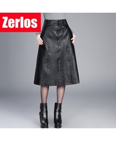 women Winter midi skirt 2023 spring womens high waist PU leather skirt faldas vintage saias plus size M-4XL fashion $55.67 - ...