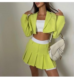 New Solid Casual Two Piece Sets For Women Spring Fall Outfits Fashion High Waist Skirts Set Pleated Female Y2K Skirts Set $58...