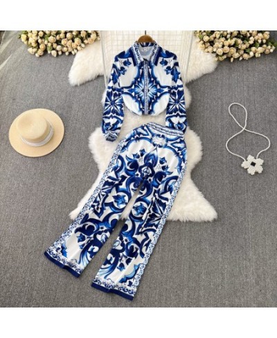 Blouse Shirt + Wide Leg High Waist Pants 2022 Women Summer Suits Fashion Female Trousers Sets 2 Pieces Sets Women Loose $59.6...