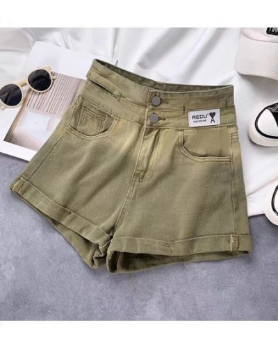 Summer Women's Denim Shorts Casual Jeans Shorts Gradient High Waist Hot Pants $34.78 - Jeans