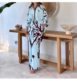 Oversize Women's Pajama Set Print Three Quarter Sleeve Ladies Sleepwear Summer Spring Loose 2 Pcs with Pant Home Cloth Female...