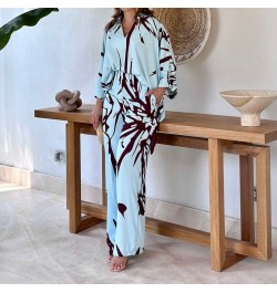 Oversize Women's Pajama Set Print Three Quarter Sleeve Ladies Sleepwear Summer Spring Loose 2 Pcs with Pant Home Cloth Female...