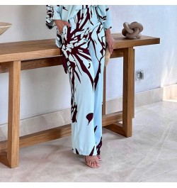 Oversize Women's Pajama Set Print Three Quarter Sleeve Ladies Sleepwear Summer Spring Loose 2 Pcs with Pant Home Cloth Female...