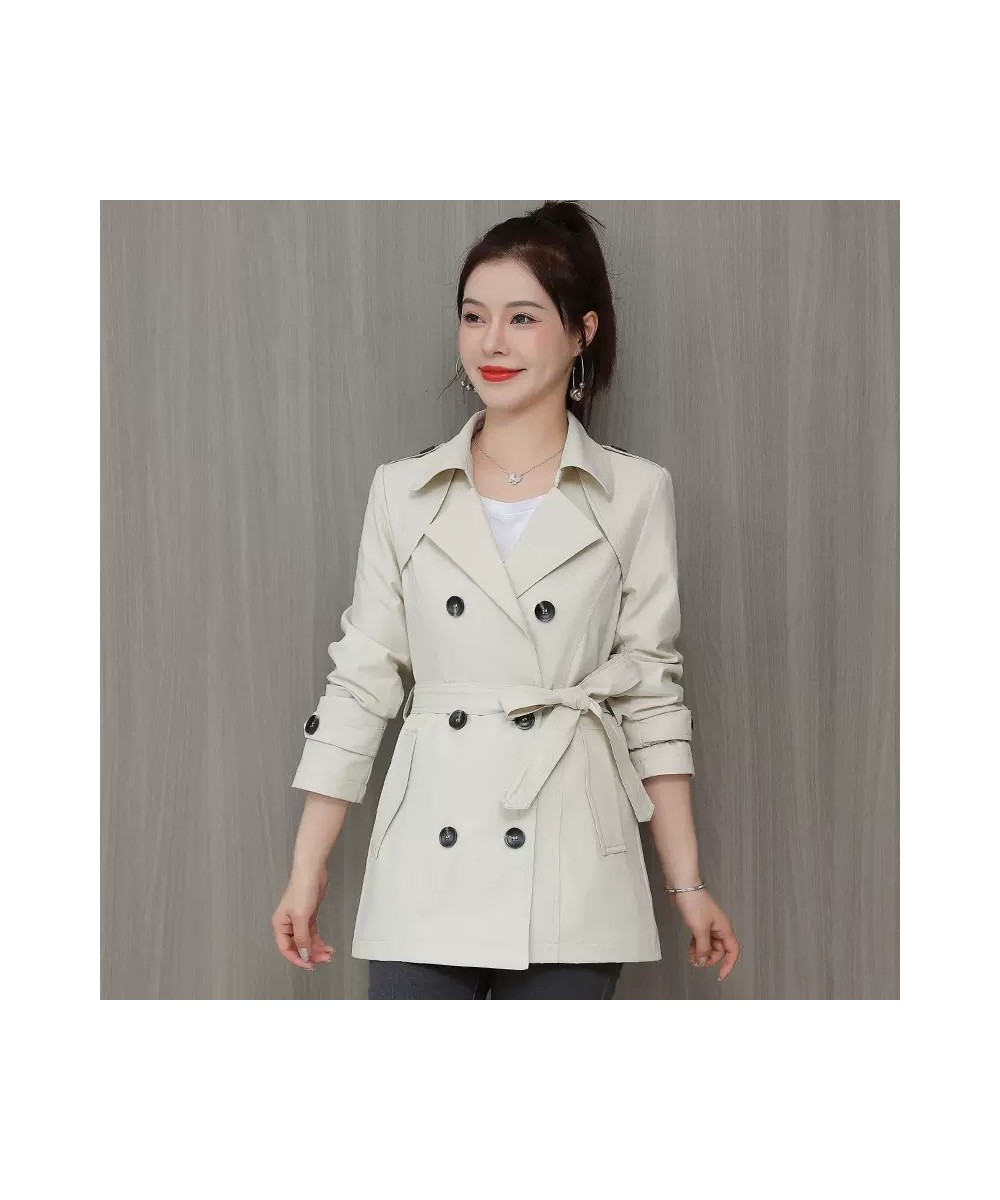 Trench Coat Women Autumn 2022 Double Breasted Slim Casual Windbreaker Overcoat Female Clothing Lining With Belt Long Sleeved ...