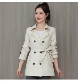 Trench Coat Women Autumn 2022 Double Breasted Slim Casual Windbreaker Overcoat Female Clothing Lining With Belt Long Sleeved ...