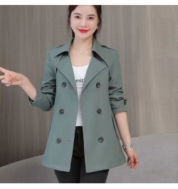 Trench Coat Women Autumn 2022 Double Breasted Slim Casual Windbreaker Overcoat Female Clothing Lining With Belt Long Sleeved ...