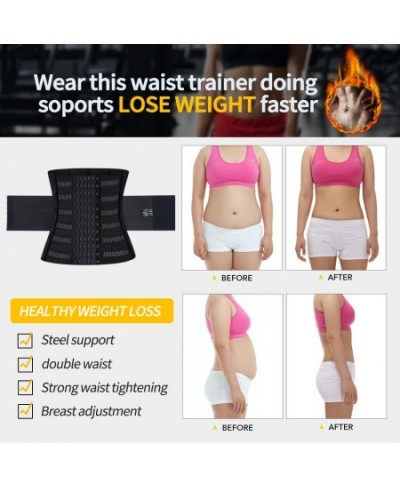 Wrap Waist Trainer Double Belt Faja Body Shaper Corset Shapewear Slimming Sheath Woman Flat Tightens Belly Postpartum Sheath ...