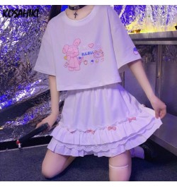 High Waist Mini White Skirts Gothic Saia Lace Bow Patchwork Pleated Women Skirts Casual College Lolita Harajuku Skirt $31.84 ...