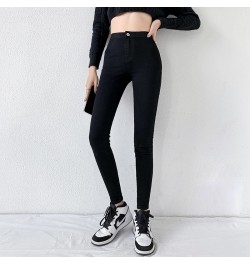 Classic Blue Jeans Women High Waisted Super Elastic Y2k Aesthetic Fashion Capris 2023 Urban Femme Denim Pants Streetwear Tren...