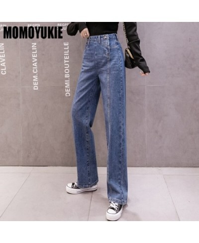 Vintage High Waist Women Jeans winter thick warm Streetwear Wide Leg Jeans Female Denim Pants Straight Baggy Mom Denim Pants ...