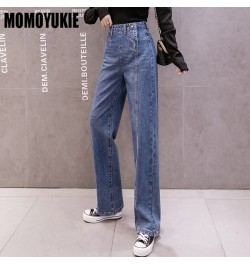 Vintage High Waist Women Jeans winter thick warm Streetwear Wide Leg Jeans Female Denim Pants Straight Baggy Mom Denim Pants ...