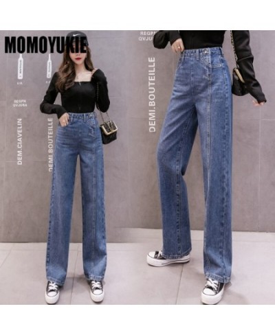 Vintage High Waist Women Jeans winter thick warm Streetwear Wide Leg Jeans Female Denim Pants Straight Baggy Mom Denim Pants ...