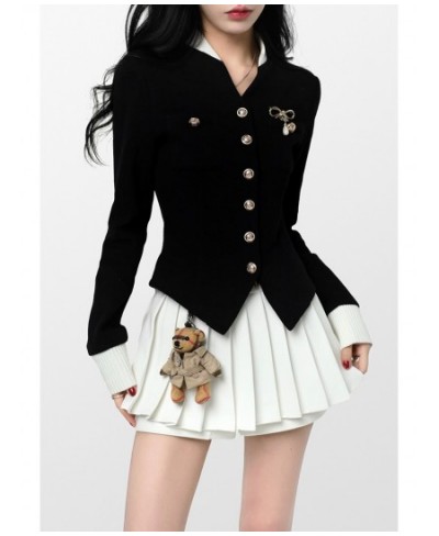 Two Piece Set Black Vintage Women Japanese Short Blazer Coat+mini Skirt Suit Female Casual Korean Fashion Sexy Kawaii Set 202...