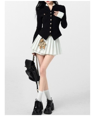 Two Piece Set Black Vintage Women Japanese Short Blazer Coat+mini Skirt Suit Female Casual Korean Fashion Sexy Kawaii Set 202...