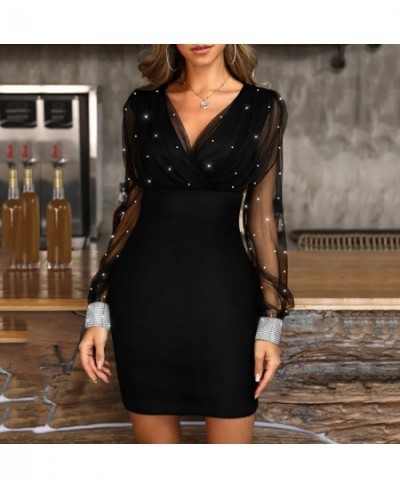 Black Dress Women Sequins Sexy Winter Dress Female Retro Elegant Party Mini Dresses Casual Elegant Dresses sukienki vestidos ...